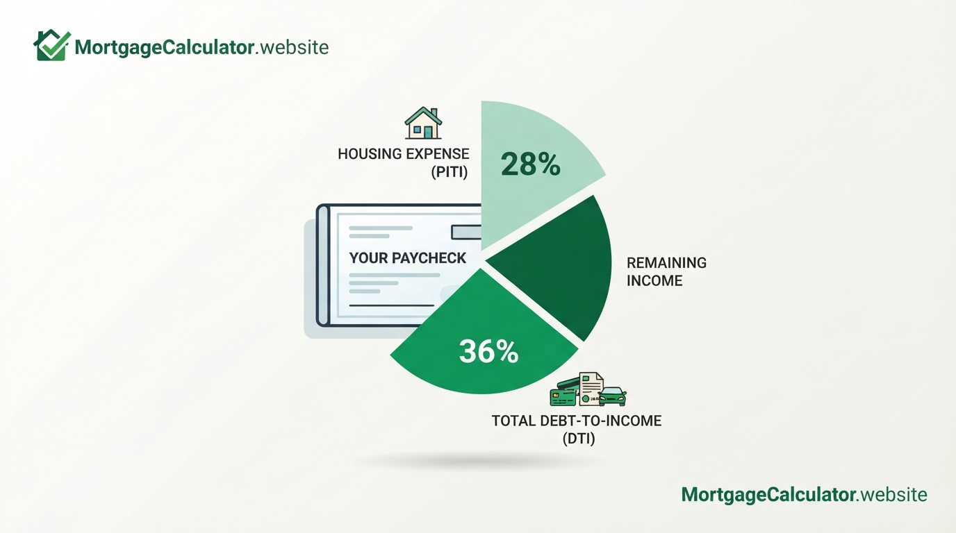 The 28/36 rule for housing and total debt explained