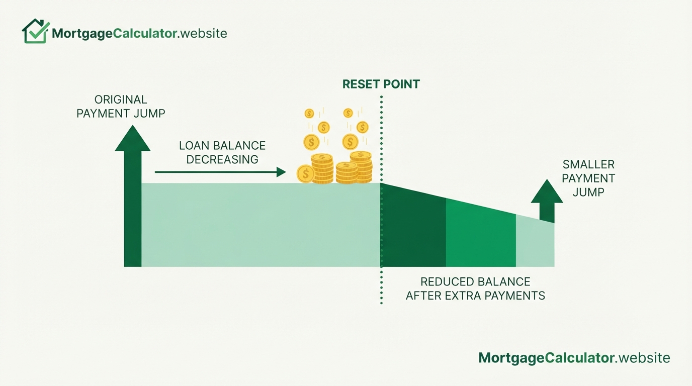 Paying extra on an ARM to reduce payment shock