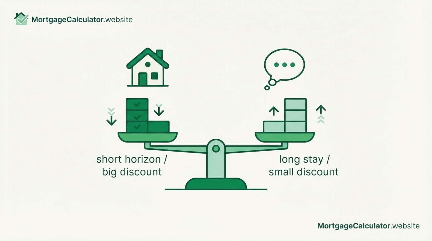 Is an ARM a good idea, weighing horizon and discount