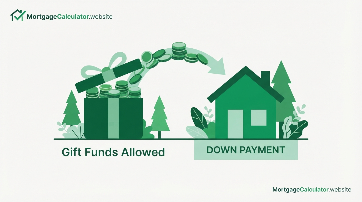 FHA down payment gift funds allowed from family