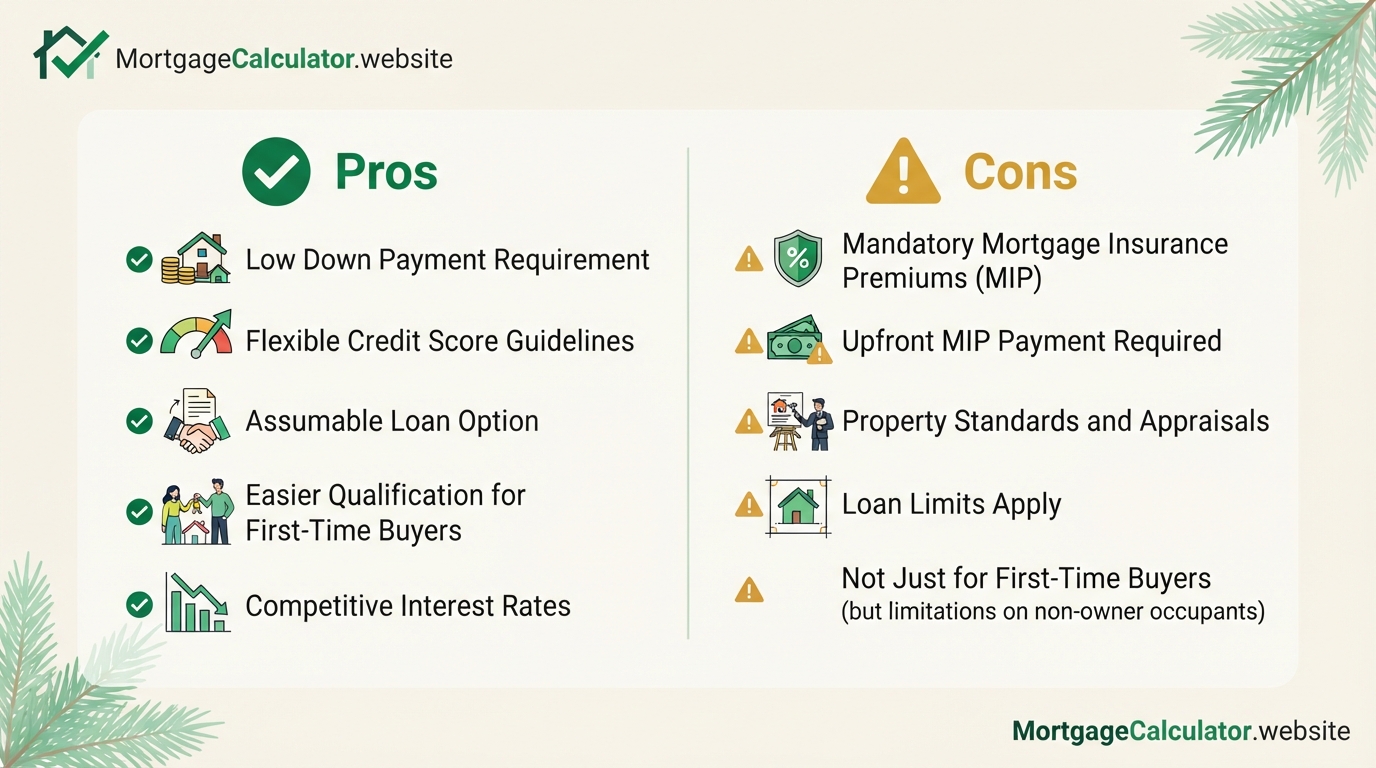 FHA loan pros and cons compared