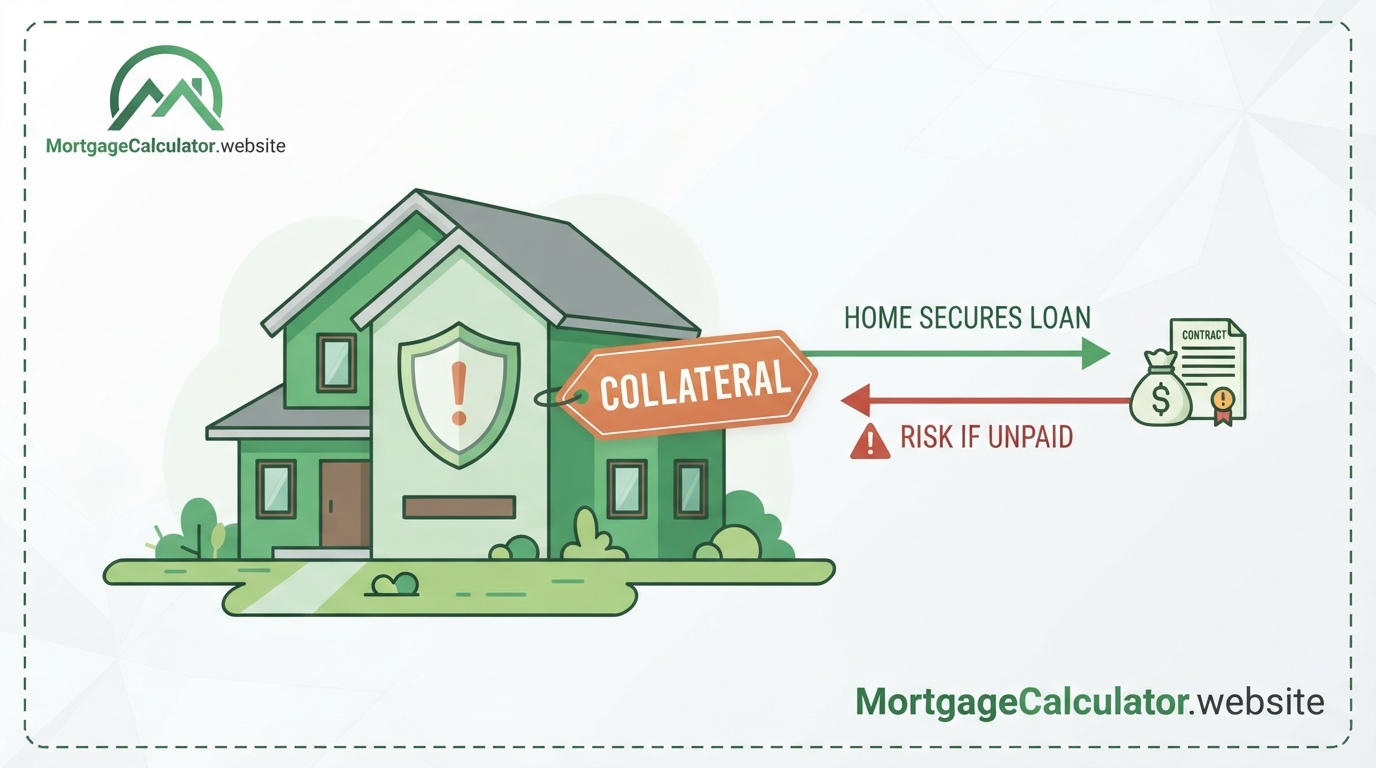 Major disadvantage of a home equity loan, home is collateral