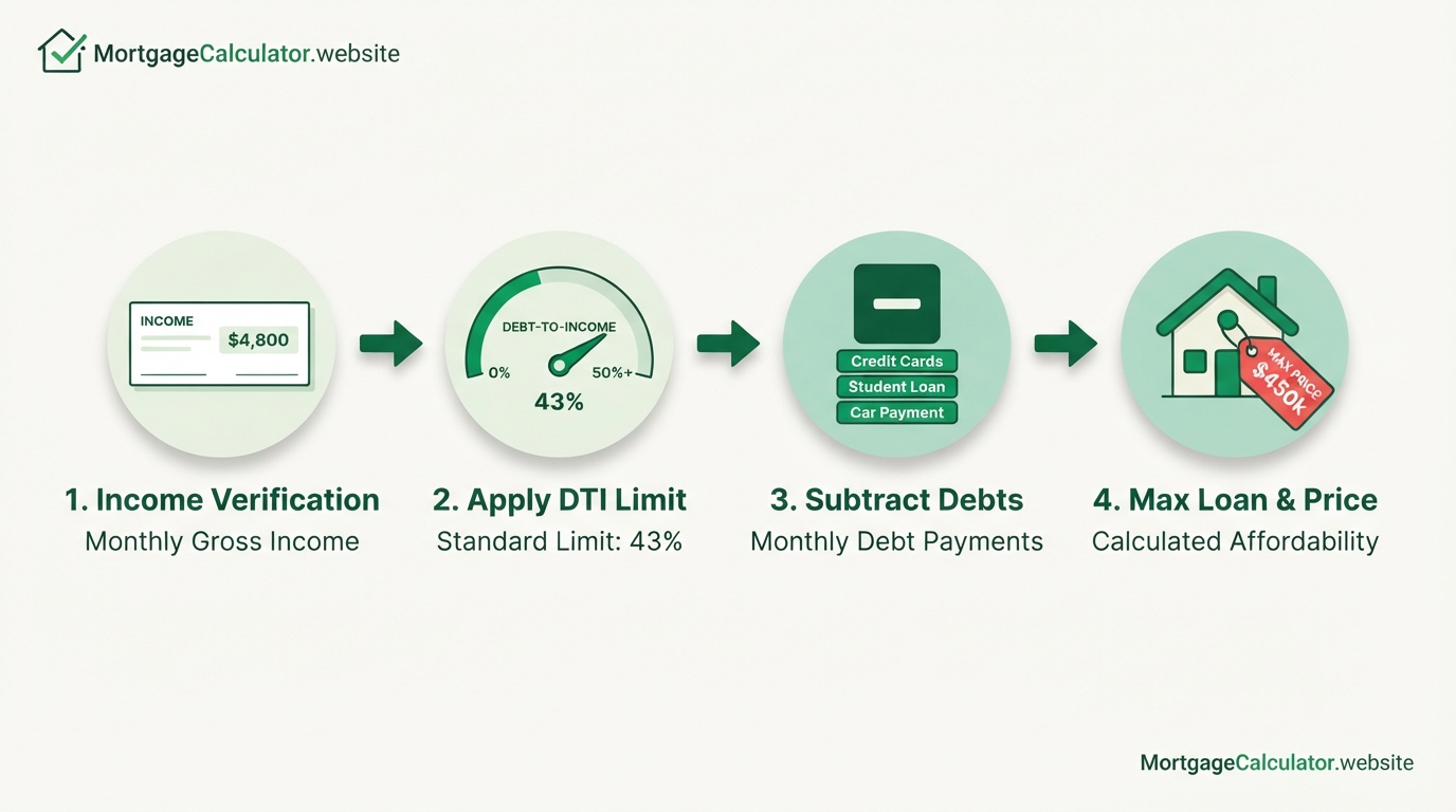 How a mortgage pre-approval calculator works step by step