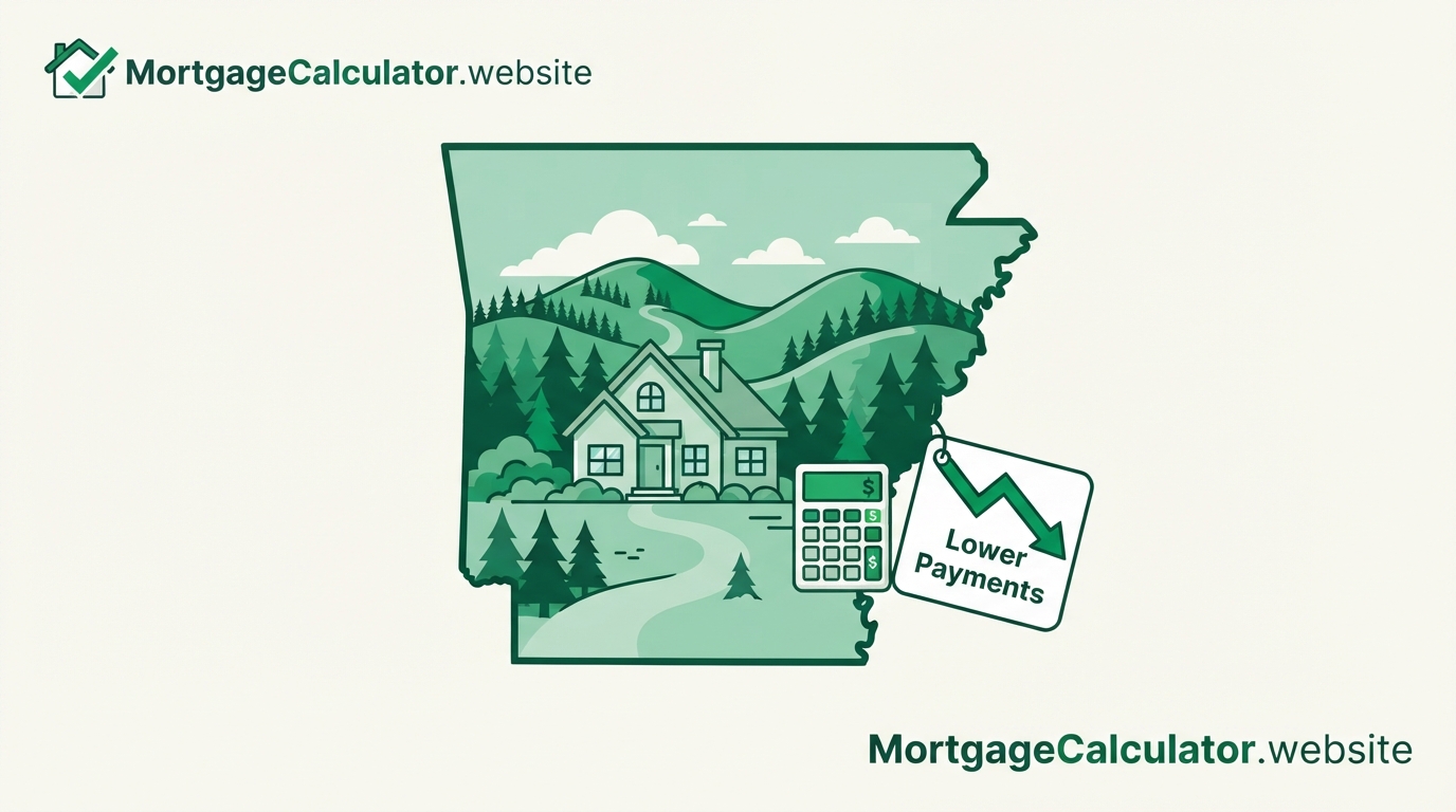 Arkansas mortgage calculator with local taxes and loan limits