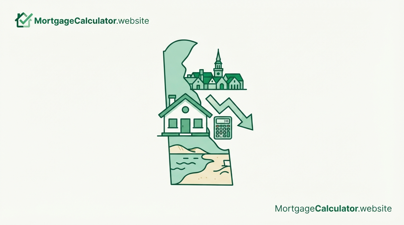 Delaware mortgage calculator with local taxes and loan limits