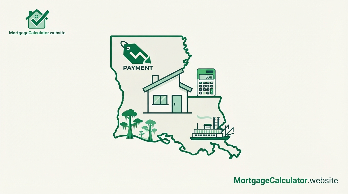 Louisiana mortgage calculator with local taxes and loan limits
