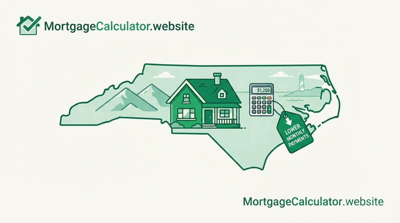 North Carolina mortgage calculator with local taxes and loan limits