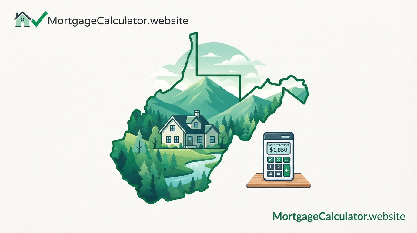 West Virginia mortgage calculator with local taxes and loan limits