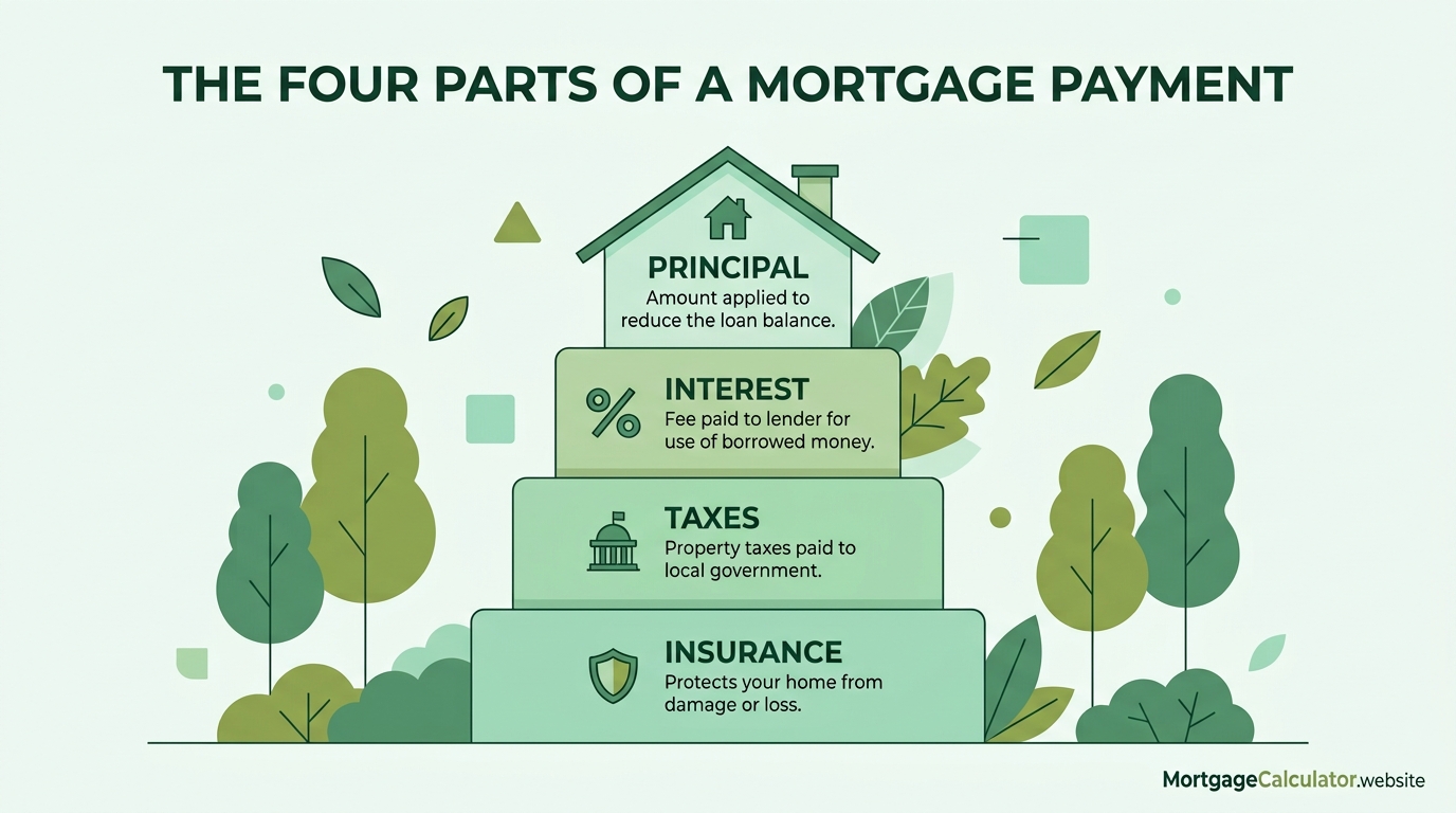 PITI breakdown: principal, interest, taxes and insurance