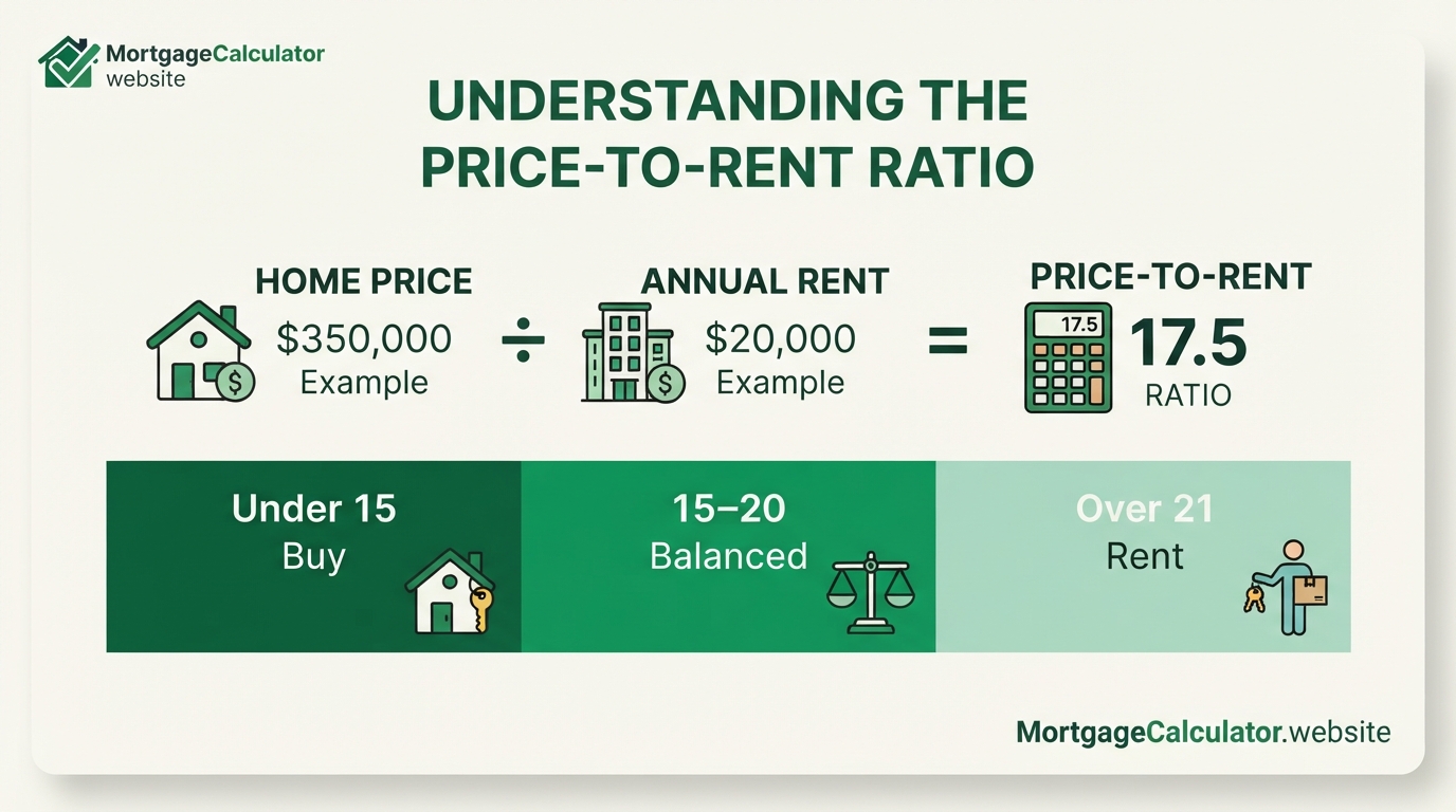 Price-to-rent ratio explained for rent vs buy