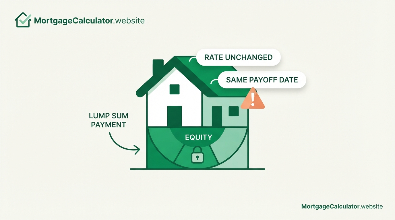 Downsides of a recast mortgage, cash locked in equity