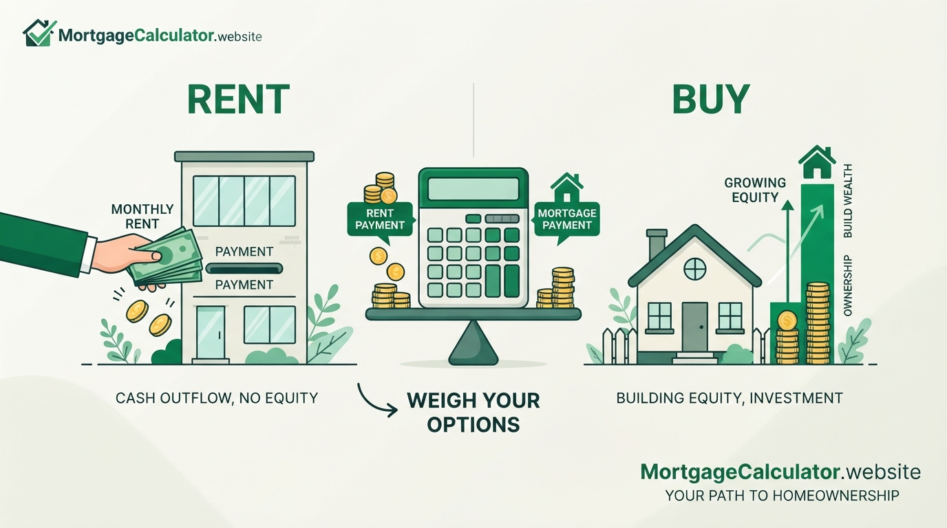 What a rent vs buy calculator compares